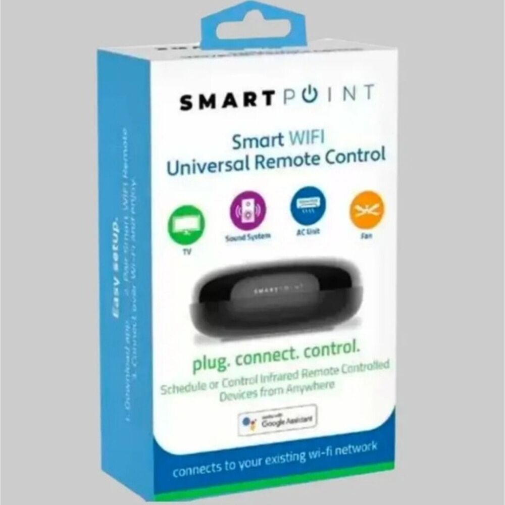 NIB-Smartpoint Smart WIFI universal remote to tie all appliances & TV's to PHONE